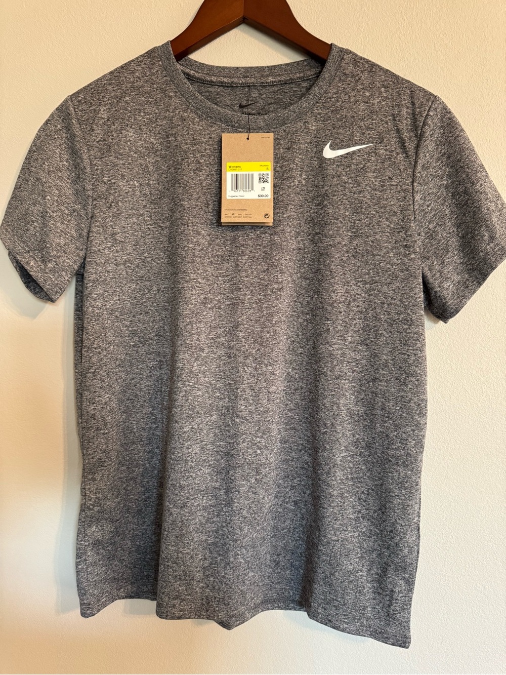 Nike Women’s Dri-FIT Legend Relaxed Tee Gray Heather S